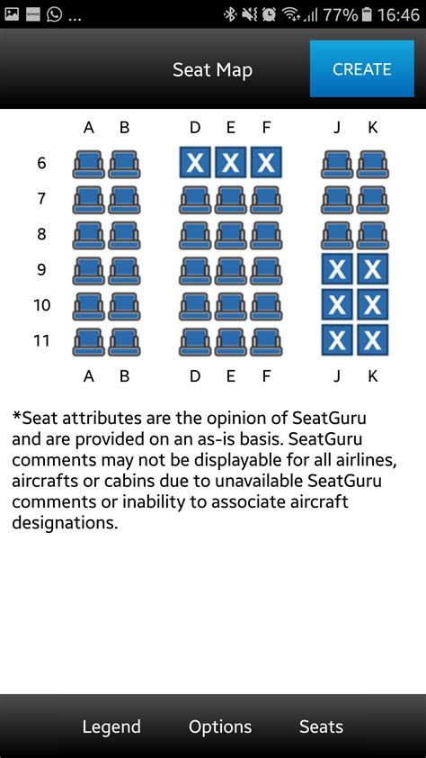 ek449 seat map